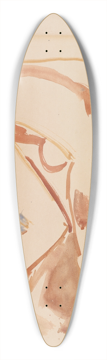 Edvard Munch - Framoverbyd kvinneakt 39.3 inch art pintail longboard deck
