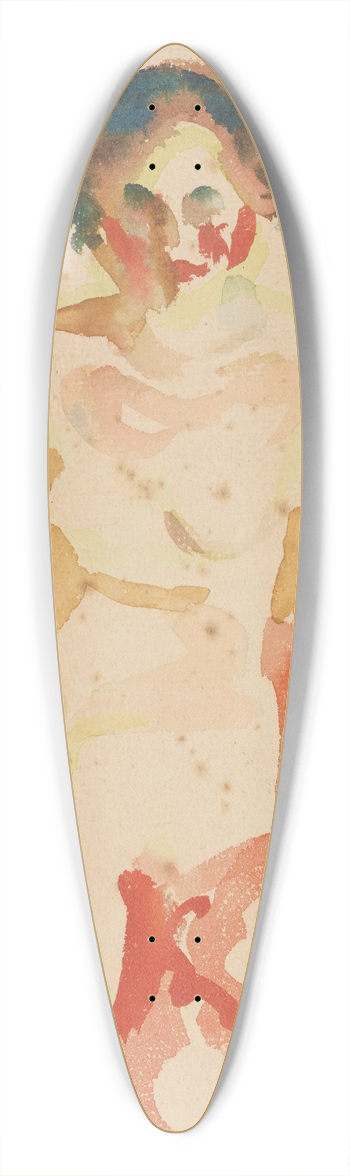 Edvard Munch - Kvinneakt 39.3 inch art pintail longboard deck