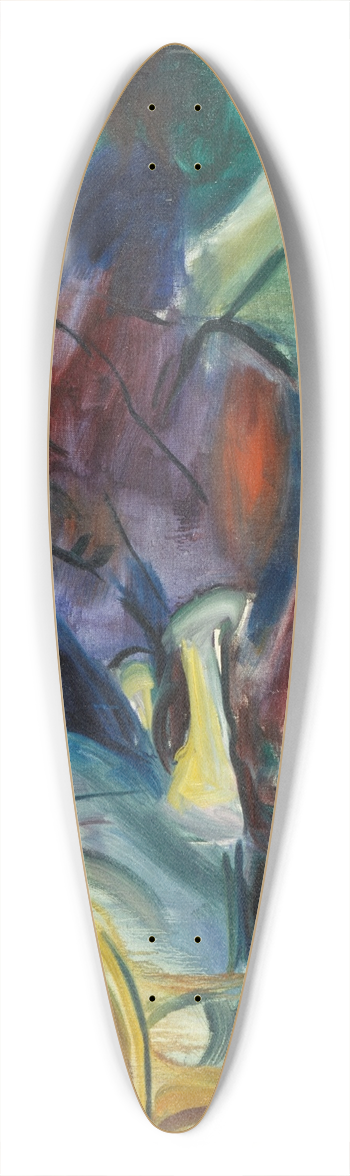 Edvard Munch - Seated Model on the Couch II 39.3 inch art pintail longboard deck