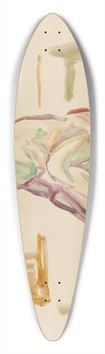 Edvard Munch - Sittende akt 39.3 inch art pintail longboard deck