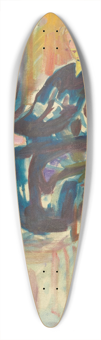 Edvard Munch - Sittende ung kvinne 39.3 inch art pintail longboard deck