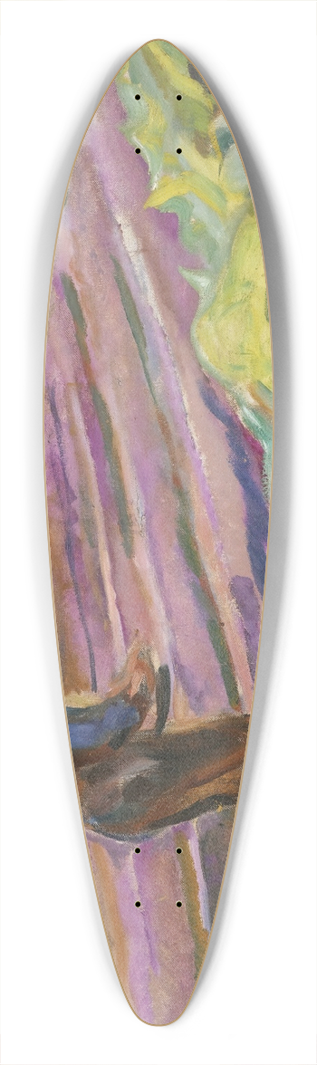 Edvard Munch - Smannen (The Sower) 39.3 inch art pintail longboard deck