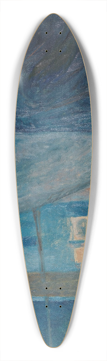 Edvard Munch - The Kiss 39.3 inch art pintail longboard deck
