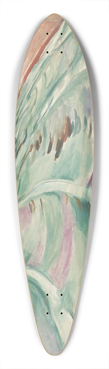 Edvard Munch - The Wave 39.3 inch art pintail longboard deck
