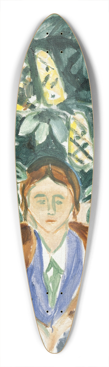 Edvard Munch - Under the Chestnut Tree 39.3 inch art pintail longboard deck