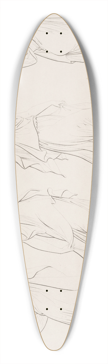 Edvard Sonne - Fremstilling med dansende kvinder 39.3 inch art pintail longboard deck