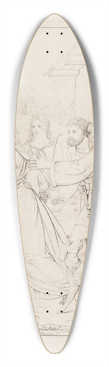Edvard Sonne - Scene af Tobias` Historie 39.3 inch art pintail longboard deck