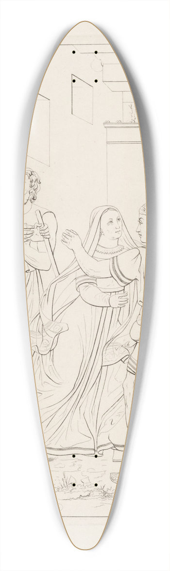 Edvard Sonne - Scene af Tobias` Historie 39.3 inch art pintail longboard deck