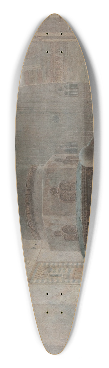 Edward Angelo Goodall - The Interior Of Sultan Hassan Mosque, Cairo 39.3 inch art pintail longboard deck