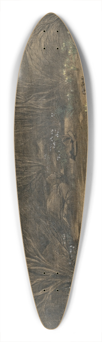 Edward Armitage - A Ravine at Inkermann 39.3 inch art pintail longboard deck