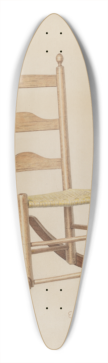 Edward Bashaw - Rocking Chair 39.3 inch art pintail longboard deck