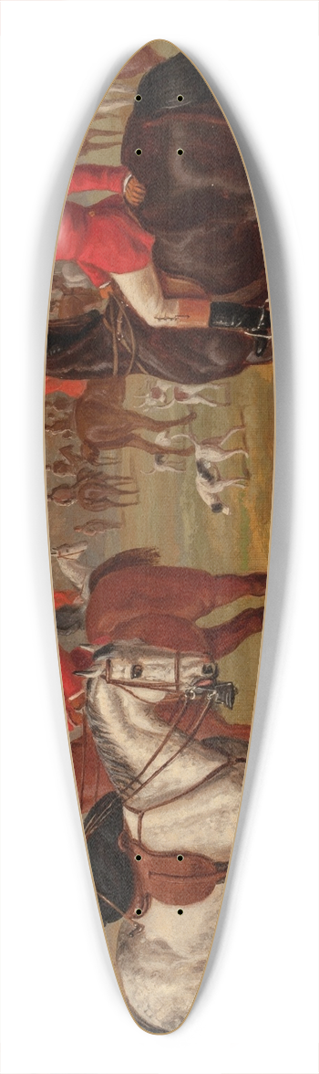 Edward Benjamin Herberte - Sporting Scene 39.3 inch art pintail longboard deck