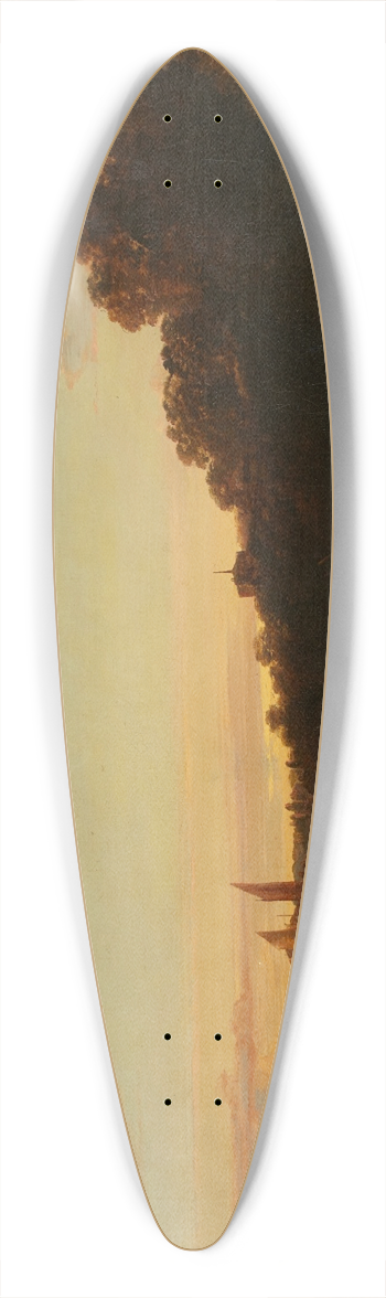 Edward Charles Williams - Tranquility 39.3 inch art pintail longboard deck