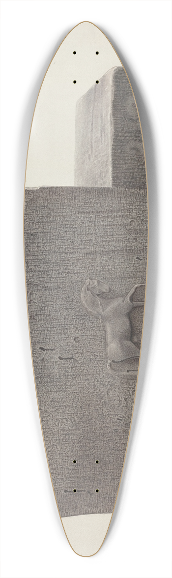 Edward DiGennero - Stepping Stone 39.3 inch art pintail longboard deck