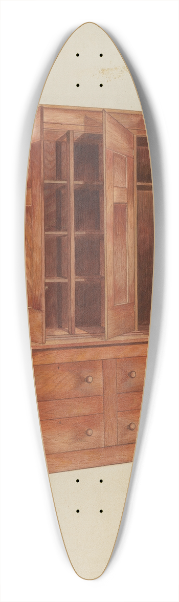 Edward D. Williams - Shaker Cabinet 39.3 inch art pintail longboard deck