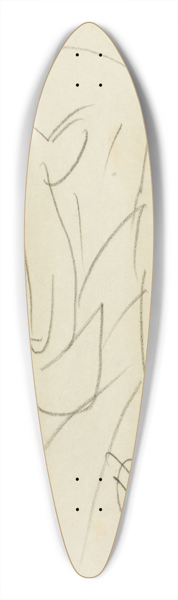 Edward Henry Corbould - Man with a Large Bow Tie 39.3 inch art pintail longboard deck