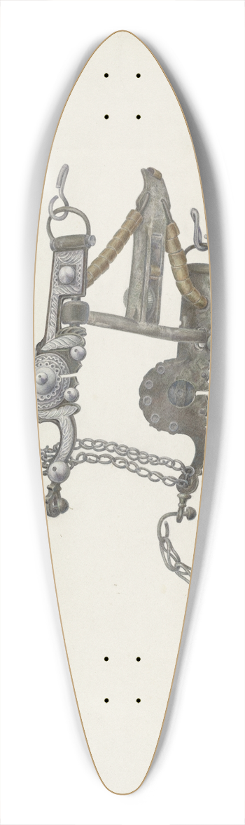 Edward Jewett - Bit 39.3 inch art pintail longboard deck