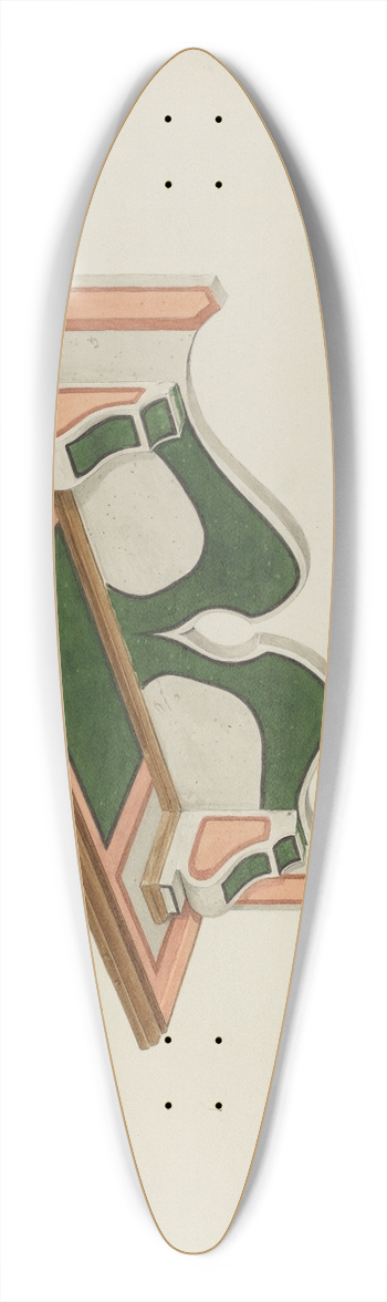 Edward Jewett - Wall Bracket, (Ecclesiastical) 39.3 inch art pintail longboard deck