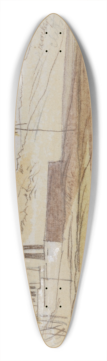 Edward Lear - Dendour, 2-15 pm, 31 Janaury 1867 39.3 inch art pintail longboard deck