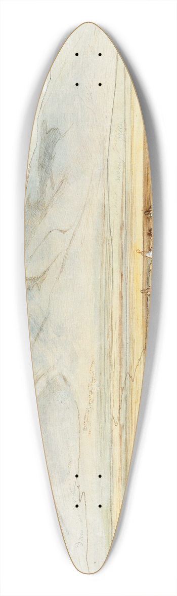 Edward Lear - Plataea, Greece 39.3 inch art pintail longboard deck