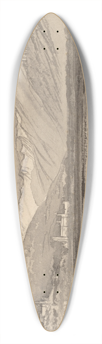 Edward Lear - Taggia 39.3 inch art pintail longboard deck
