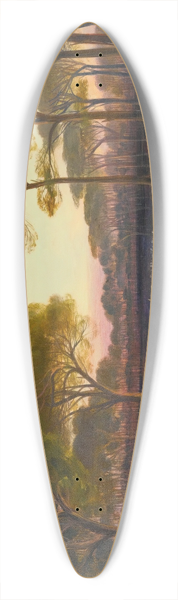 Edward Lear - The Pineta, Ravenna 39.3 inch art pintail longboard deck