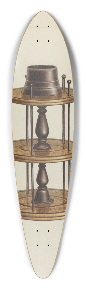 Edward L. Loper - Spool Holder 39.3 inch art pintail longboard deck