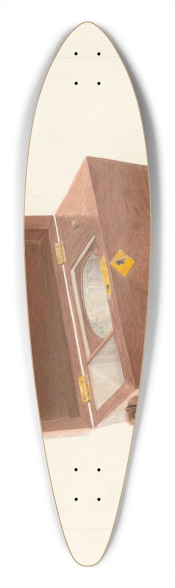 Edward L. Loper - Sugar and Tea Box 39.3 inch art pintail longboard deck