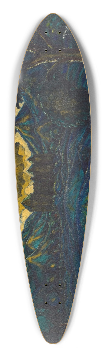 Edward Middleton Manigault - Landscape with a Horse 39.3 inch art pintail longboard deck