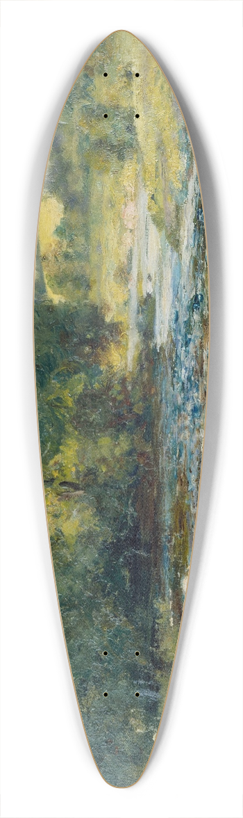 Edward Mitchell Bannister - Streamside 39.3 inch art pintail longboard deck