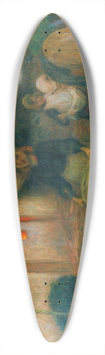 Edward Stott - The Widows Acre 39.3 inch art pintail longboard deck