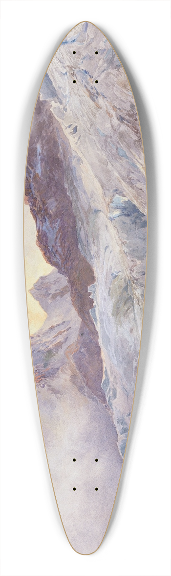 Edward Theodore Compton - Finsteraarhorn 39.3 inch art pintail longboard deck