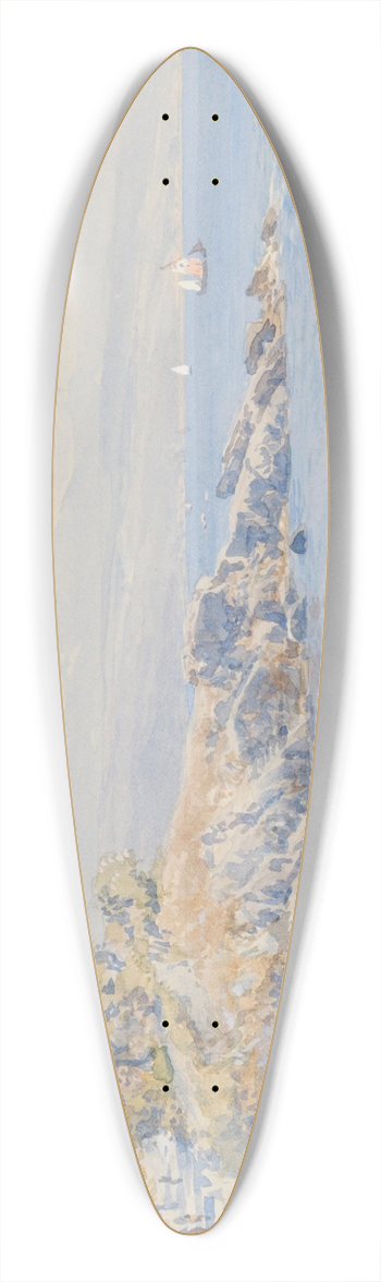 Edward Theodore Compton - Jalta 39.3 inch art pintail longboard deck