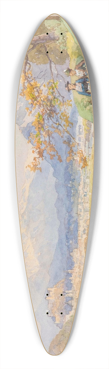 Edward Theodore Compton - Salzburg von Maria Plain 39.3 inch art pintail longboard deck