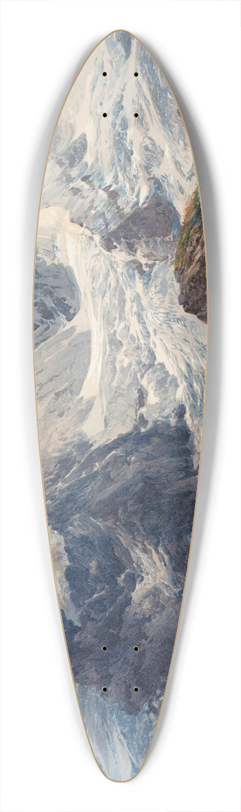 Edward Theodore Compton - The Grossglockner 39.3 inch art pintail longboard deck