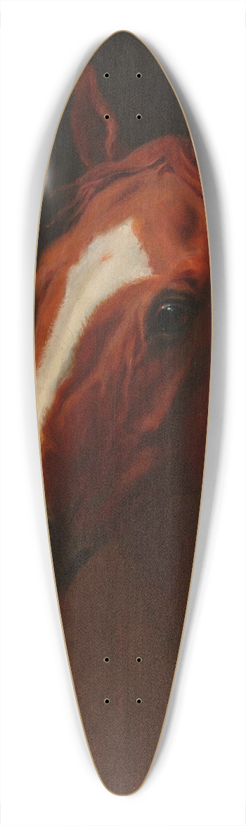 Edward Troye - Mary Hadley in a Loose Box 39.3 inch art pintail longboard deck