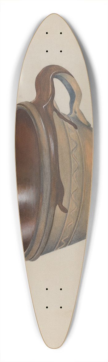 Edward White - Economite Bowl w- Handle 39.3 inch art pintail longboard deck