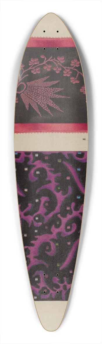 Edward White - Sample of Silk 39.3 inch art pintail longboard deck