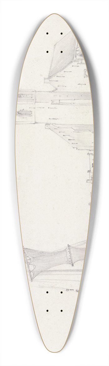Edward William Cooke - Katwyk 39.3 inch art pintail longboard deck