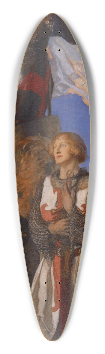 Edwin Austin Abbey - Crusaders SightingJerusalem 39.3 inch art pintail longboard deck