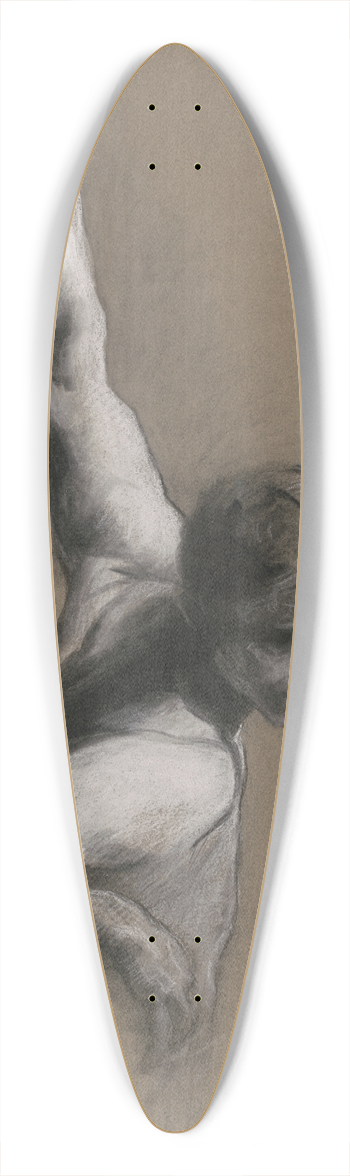 Edwin Austin Abbey - Study forScience 39.3 inch art pintail longboard deck