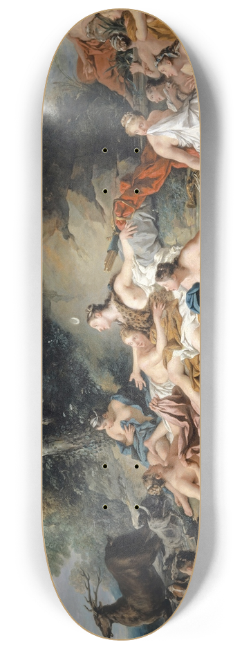 Jean-Franois de Troy - Diana and Actaeon 8.25 inch art skate deck