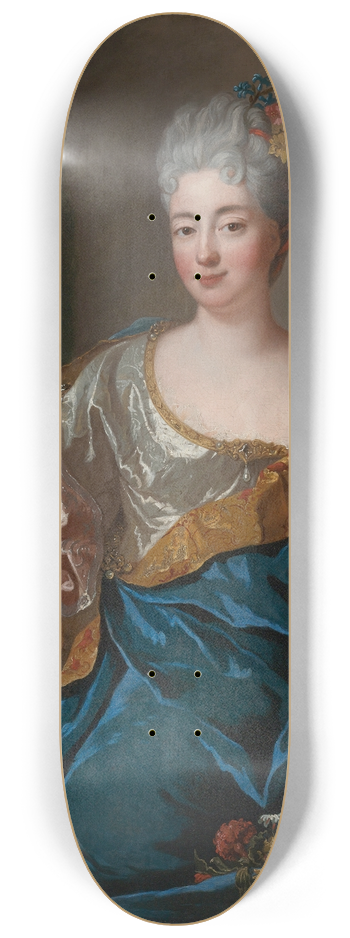 Jean-Franois de Troy - Portrait Of A Lady 8.25 inch art skate deck