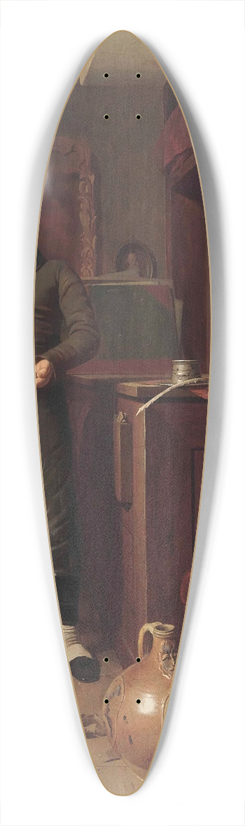 Edwin Hughes - Old friends 39.3 inch art pintail longboard deck