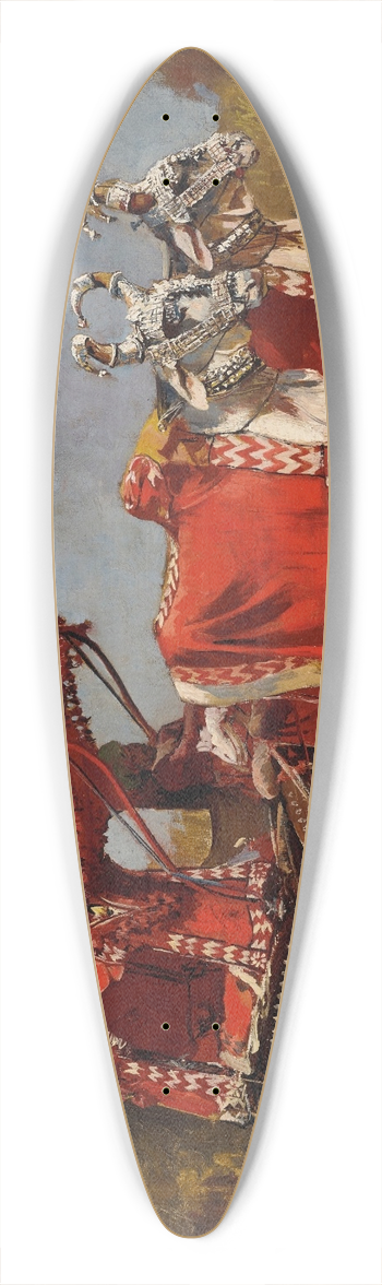 Edwin Lord Weeks - Native Gharry, or Cart 39.3 inch art pintail longboard deck
