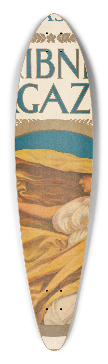 Edwin Taylor - Christmas number, Scribners magazine 39.3 inch art pintail longboard deck