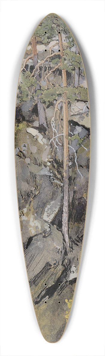 Eero Jrnefelt - Rocky Forest 39.3 inch art pintail longboard deck