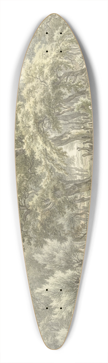Egbert van Drielst - Landschap bij Eext (Drenthe) 39.3 inch art pintail longboard deck