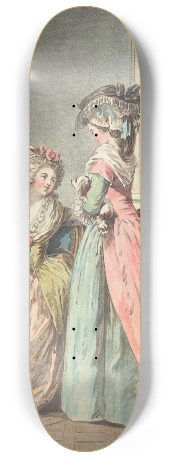 Jean Franois Janinet - Ha! La Joli Petit Chien 8.25 inch art skate deck