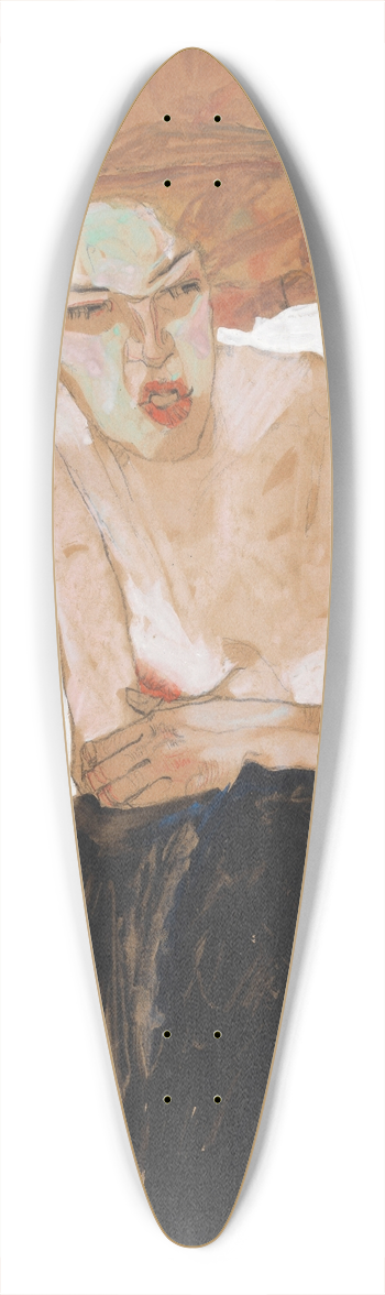 Egon Schiele - Die Hmische 39.3 inch art pintail longboard deck